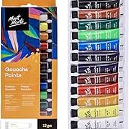 Mont Marte Gouache 12Pc X 12Ml - Multicolor-image-48