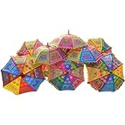 brown leafTraditional Design Handmade Umbrella For Wedding Diwali Decoration Cotton Umbrella For Party Decor-image-61