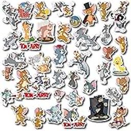 D2C Tom & Jerry Cartoon Stickers, Pack of 39 Glitter Finish Stickers for Laptop, Journal, Diary, Guitar, Mobile & Scrapbook, Waterproof-image-8