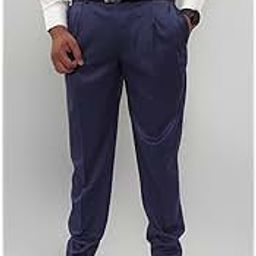 ClaveliteMens Regular fit Formal Pleat Front Trouser - Polyester Blend Gents Dress Pants-image-100
