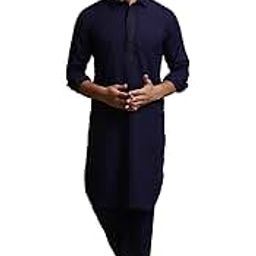 SOJANYA(Since 1958 Men's Stylish Cotton Pathani Kurta & Salwar Set - Comfort & Timeless Elegance for Eid & Holi Festivals-image-2