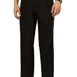 Thomas ScottMen's | Solid | Light Weight | 4 Pocket | Mid Rise | Regular Fit | Polyester Blend | Button Waist | Trouser | Pants-image-49