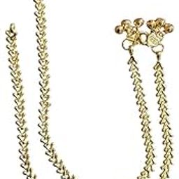 Genericfive metal Bridal Flexible Anklets for Girls, Panchaloha Impon Gold Plated Payal/Golusu for girls and women/daily use anklet-image-58