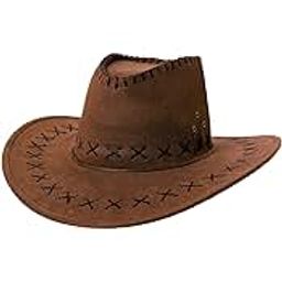 W+Cowboy Hats for Men and Boys for Travel and Picnic Wear Use Western Hat Stylish Brown-picture-14