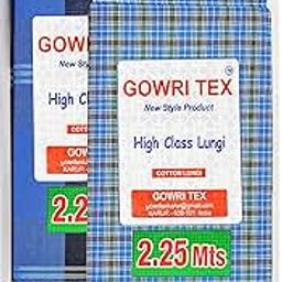 Gowri TexCotton Stitched Lungis Pack Of 2 (Ready To Wear) 2.25Meter-image-20