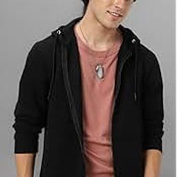 NeostreakMen's Cotton Hooded Neck Zippered Sweatshirt-image-3