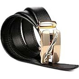 EdifierPU leather (Pack of 1) Adjustable Buckle Belts Stylish Fashion Waist BELTS For Casual And Formal (Color- Black) - Belt For Men And Boys, Autolock Buckle, Color Design For Daily Use-image-8