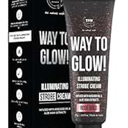 TNW-THE NATURAL WASHWay to Glow! Illuminating Strobe Cream For Face Glow - 01 Rose Gold (25gm) | With Avocado Oil & Aloe Vera Extract | Used As Moisturizer, Highlighter & Dewy Glow | Paraben Free-image-2