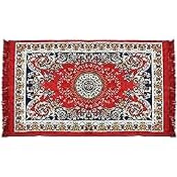 Velvet Pooja Aasan Floor Mat for Prayer & Meditation Sitting Multipurpose Mat (Color-RED, Size-30x48 Inches)-image-69