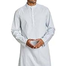 Amazon Brand - SymbolMen's Cotton Printed Long Kurta (Regular Fit)-image-62