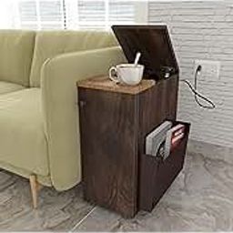 Studio Kook SEZ Sofa Mate Left Side Table (Engineered Wood,Junglewood, Matte Finish)-picture-1