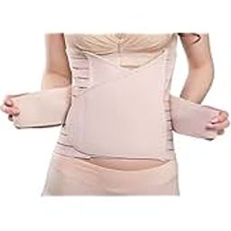 Sira HealthcareSira Healthcare 3 in 1 Postpartum Post Pregnancy Maternity Recovery of Muscles Elasticity Upper and Lower Belly with Back Support Tummy Tightening Re-Shaping Belt for Women (Beige, XXL)-image-113