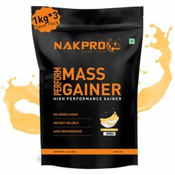 Nakpro Perform Mass Gainer,  2.2 lb  Banana (Pack of 3) -image-86