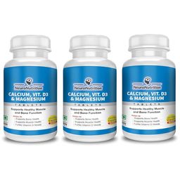 NeuroNutrition Calcium with Vitamin D3 & Magnesium,  60 tablet(s)  Unflavoured (Pack of 3) -28