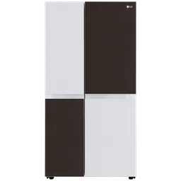 LG 650 Litres 3 Star Frost Free Side by Side Refrigerator with Antibacterial Gasket (GLB257DCM3, Check Mate)-image-35