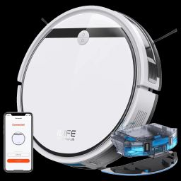 ILIFE V3x Robotic Vacuum Cleaner & Mop with Auto Carpet Boost (Suction Power Boost, White)-image-29