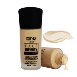 A.D.S Face Infinity Full Coverage Matte Finish Liquid Foundation - 30 ml - Shade 03 image 3