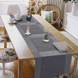 We3 5 - Pcs Grey Textured Table Placemats image 2