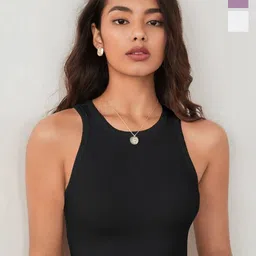 BAESD Women Pack of 3 Solid Sleeveless Tank Crop Top-picture-33