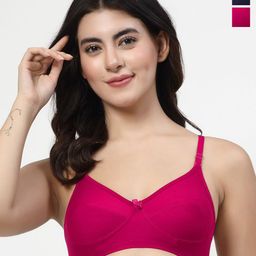 LILY enimsaj Pack Of 2 Full Coverage Non Padded Bra-image-50