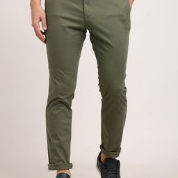 Indian Terrain Men Urban - C Tapered Fit Chinos Trousers-image-25