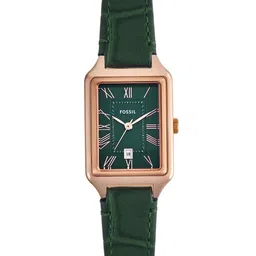 Fossil Women Stainless Steel Dial & Leather Straps Analogue Watch ES5366I-Green-image-56