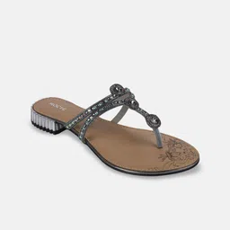Mochi Embellished Block Sandals-18