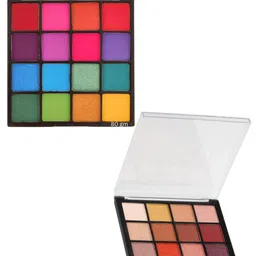 Huda Girl 32 Colors Ultimate Matte & Simmer Eyeshadow Palette - 80 g - Nude & Bright-25