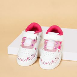 Pantaloons Junior Girls Perforations PU Sneakers-picture-5