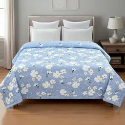 IVAZA Blue AC Room Double Bed Microfibre Comforter-image-99
