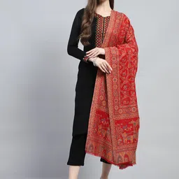 Monte Carlo Ethnic Motifs Woven Design Shawl-picture-38