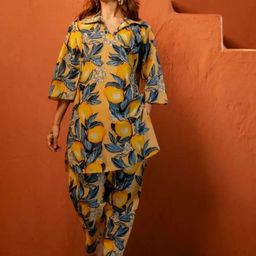all about you Floral Printed Top With Trousers Co-Ords-picture-12