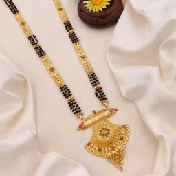TKRB SALES HIGE Gold-Plated Artificial Beaded Mangalsutra-picture-23