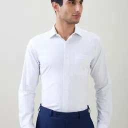 Park Avenue Men Smart Slim Fit Solid Spread Collar Cotton Formal Shirt-picture-43