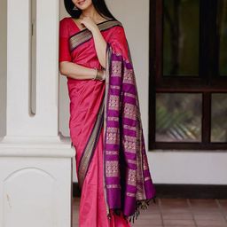 Anouk Woven Design Zari Traditional Kanjeevaram Saree-picture-16