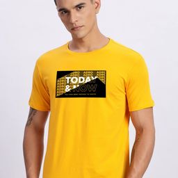 ADRO Typography Printed Round Neck Cotton T-shirt-picture-9