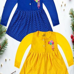 KidzzCart Polka Dot Print Fit & Flare Dress-image-45