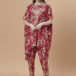 FANTASIA Printed Round Neck Tunic & Trouser Co-ord Set-picture-42