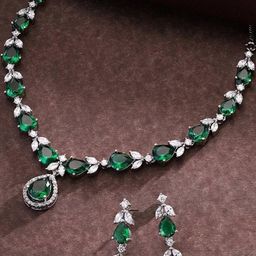 TIYARA Women Silver Jewellery Set-image-68