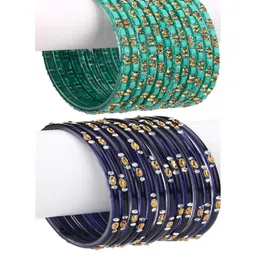 1ST TIME Blue Alloy Bangle-40