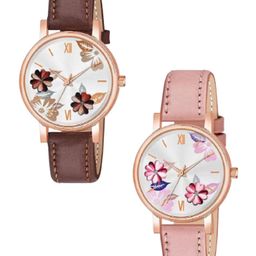 Miss Perfect Women Set Of 2 Printed Dial & Leather Straps Analogue Watch LJ480-picture-15