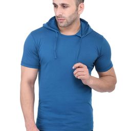 BI FASHION Men Hooded Pockets T-shirt-image-77