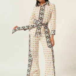 Beatnik Geometric PrintedShirt With Trousers Co-Ords-picture-10