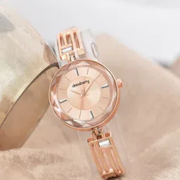 DressBerry Women Dial & Bracelet Style Straps Analogue Watch HOBDB-306-RG-16