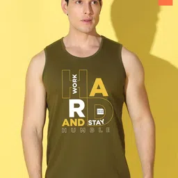 WOOSTRO Pack Of 2 Printed Super Combed Cotton Gym Vests VWS26(HARD OLIVE)(BKLN ORANGE)-image-73