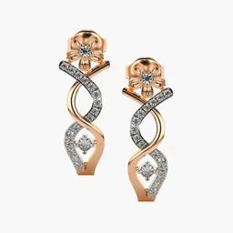 VALANOVA 14K Rose Gold Certified 0.31Ct Lab Grown Diamond Earrings-picture-49