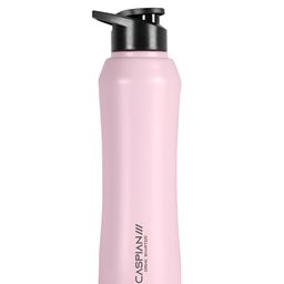 Caspian Pink & Black Single Stainless Steel Solid Single Wall Vacuum Water Bottle-31