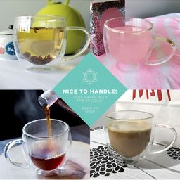 Baskety Transparent Solid Glass Glossy Mugs Set of Cups and Mugs image 5
