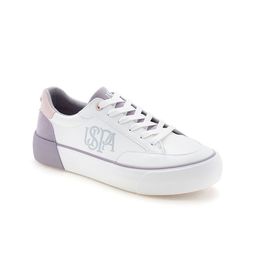 U.S. Polo Assn. Women Colorblocked Lace Ups Round Neck PU Sneakers-image-24