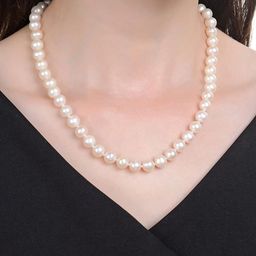 19TH JULY JEWELS Women Silver-Plated Pearls Necklace-image-60